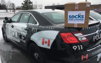 SOCKS FOR CHANGE GIVES TO POLICE AND EMS since 2018