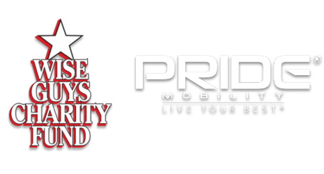 Sponsor logos for Wise Guys and Pride Mobility